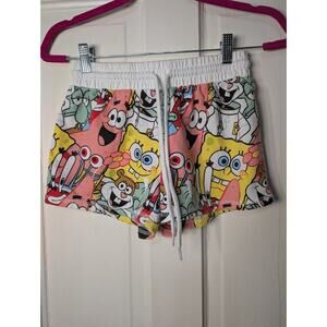 Nickelodeon SpongeBob SquarePants Character Shorts Women's Small(783)